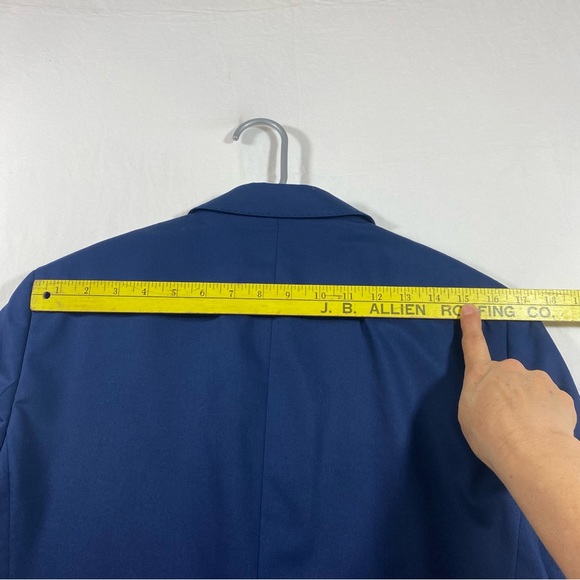 Zara man blazer Men’s 38 blue suit jacket Wool comfort - Picture 12 of 15